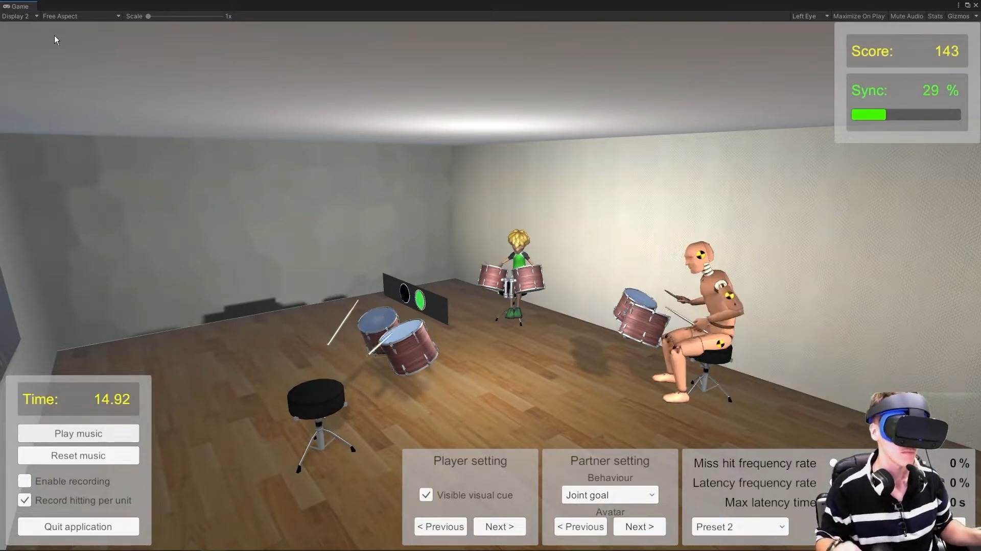 VR Drumming Application
